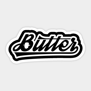 Butter Shirt - Transparent w/ Border Sticker